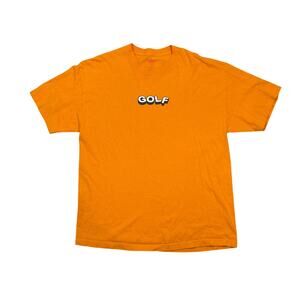 GOLF 3D logo orange XL GOLFWANG Tyler the creator streetwear skate tee shirt